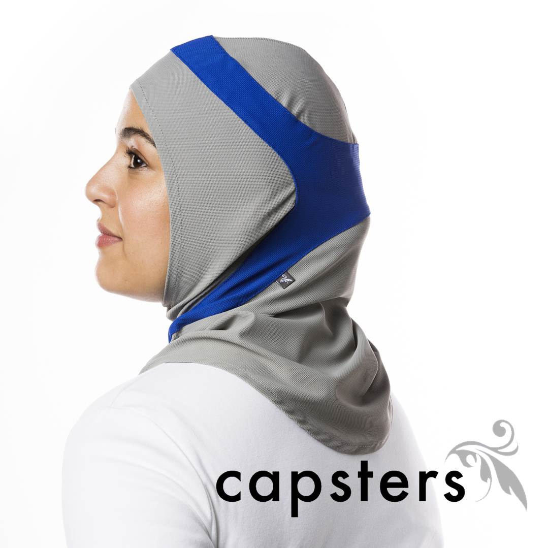 Runner - Light Grey & Cobalt Blue - Image 3